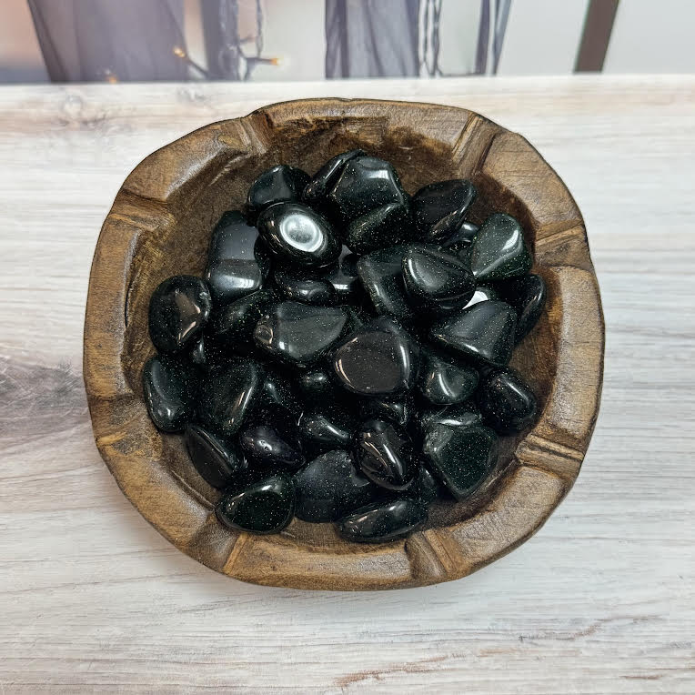 Green Goldstone Tumbled Crystal