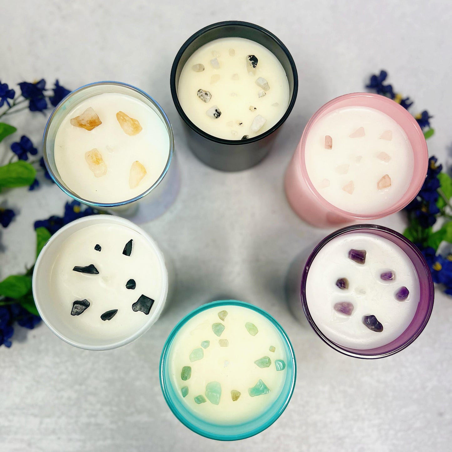 Custom Scented Crystal Candle - The Angel Wing Jar