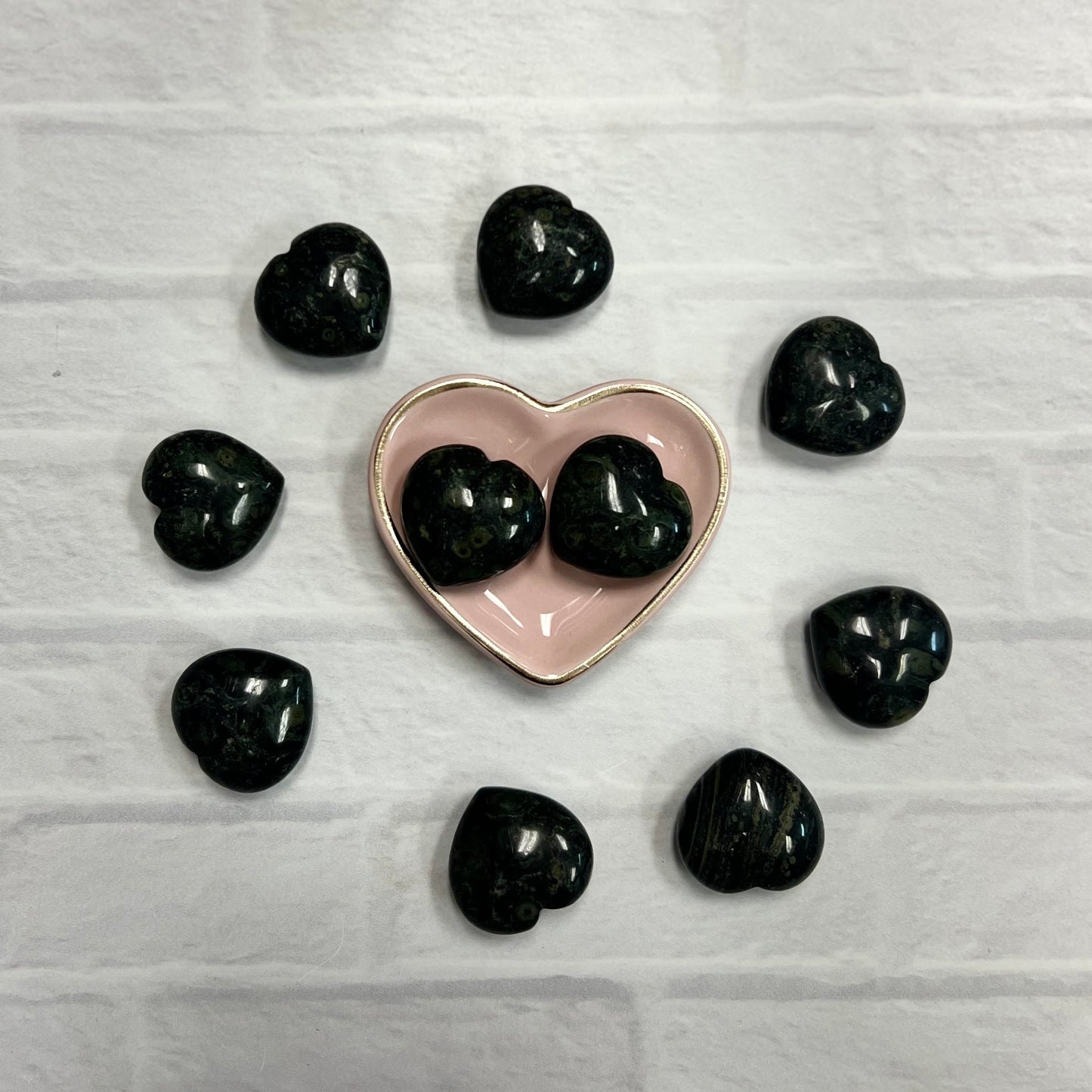 Crocodile Jasper Tumbled Heart