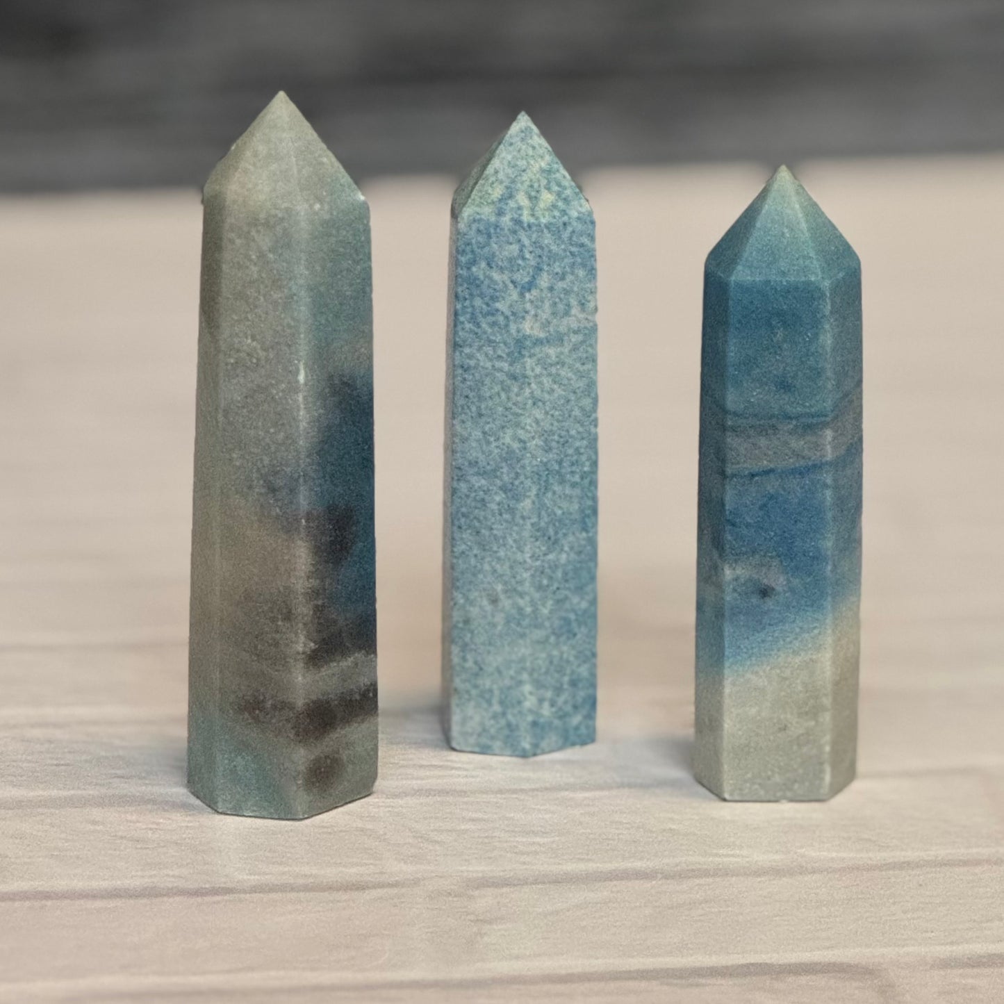 Troileite crystals blue