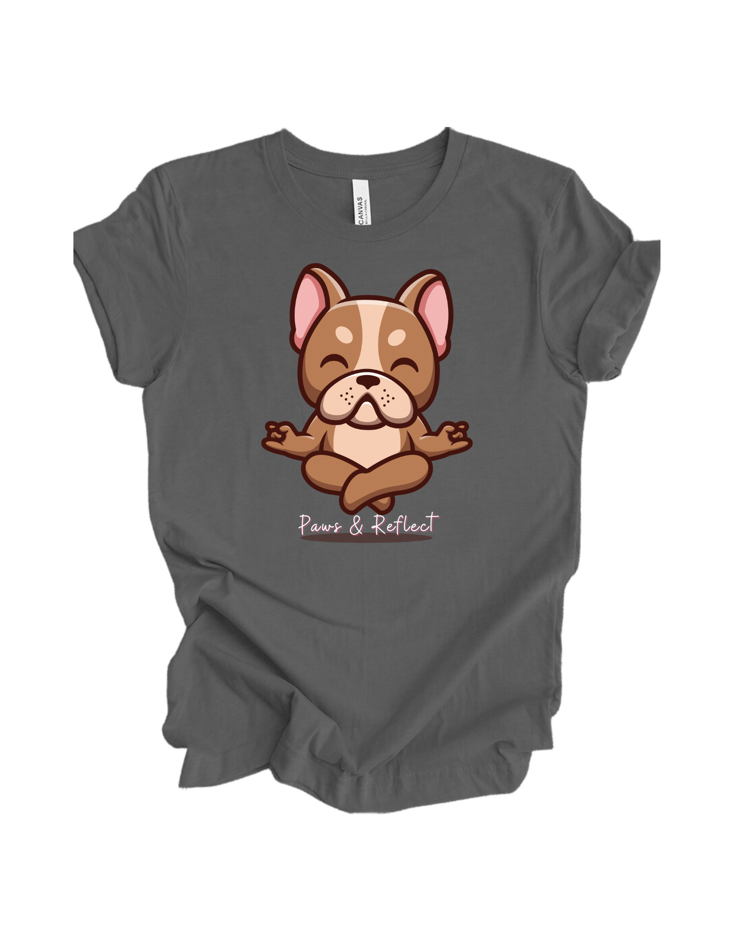 Gray frenchie meditation