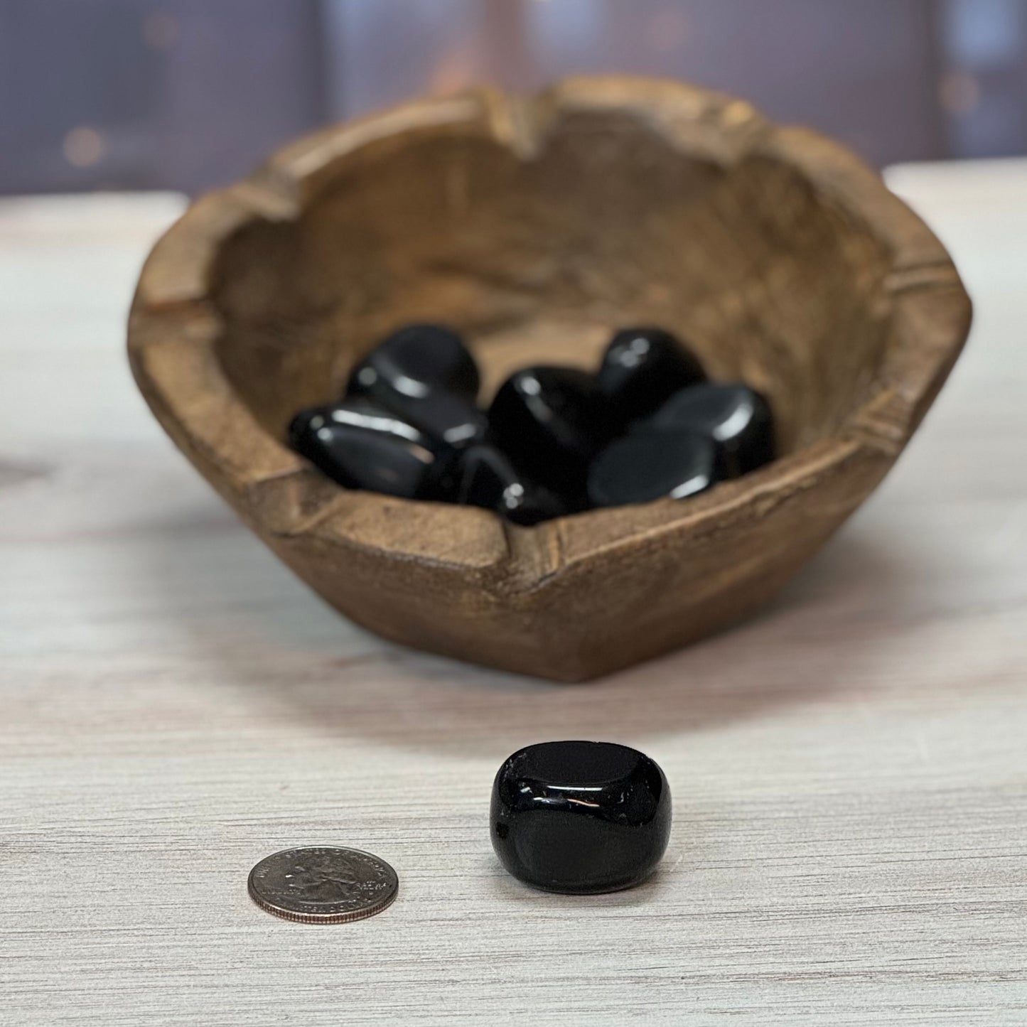 black obsidian for grounding and psychic protection