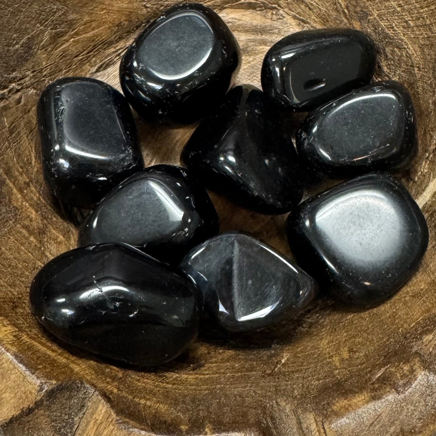 Black obsidian crystal for protection