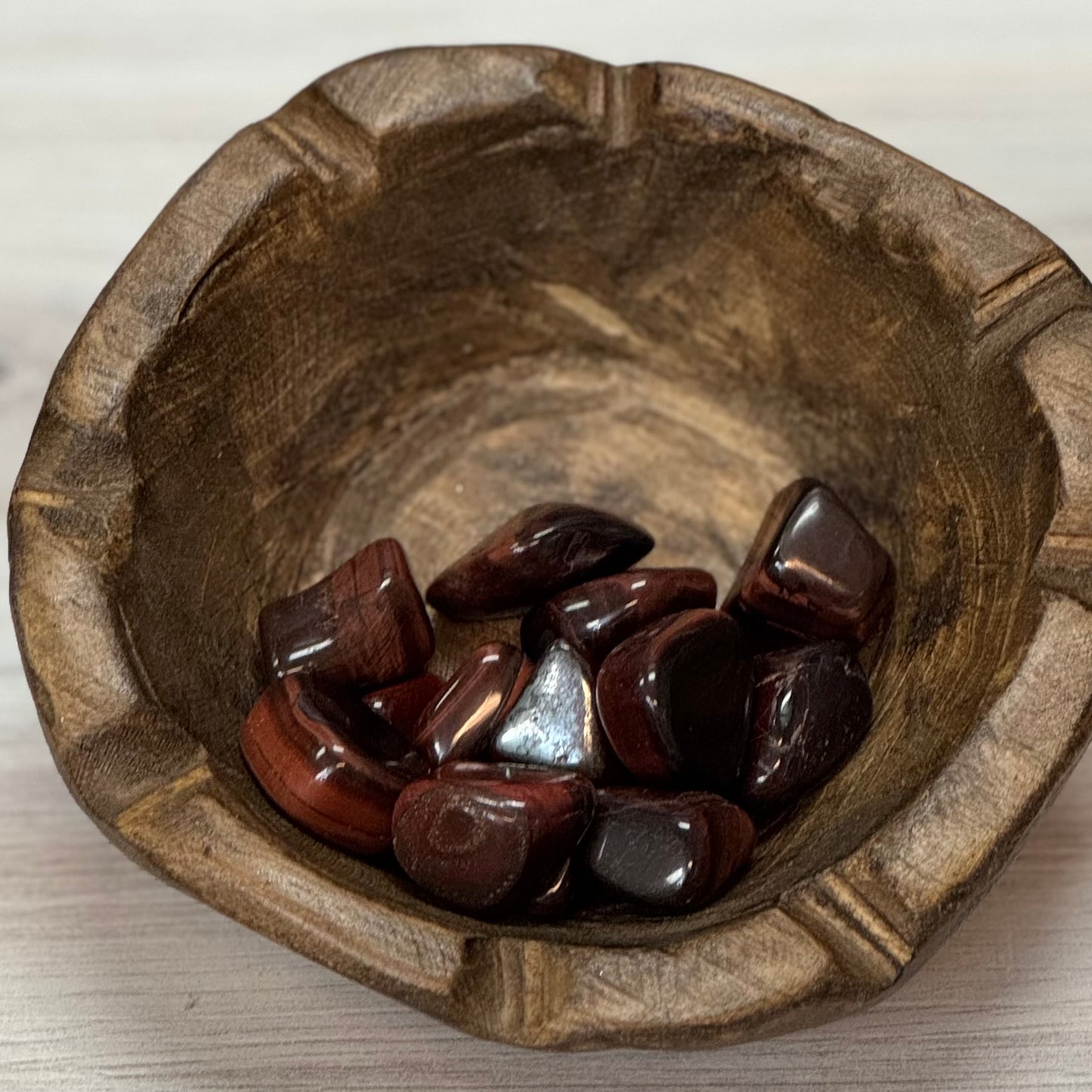 Red tiger's eye crystal