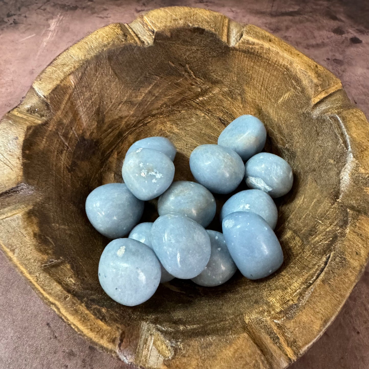 Angelite tumbled crystal