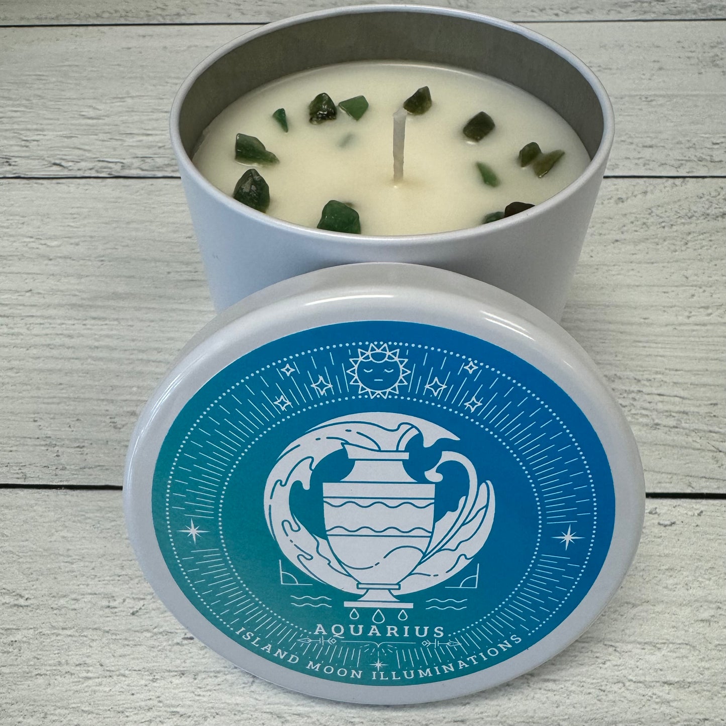 Aquarius candle without lid