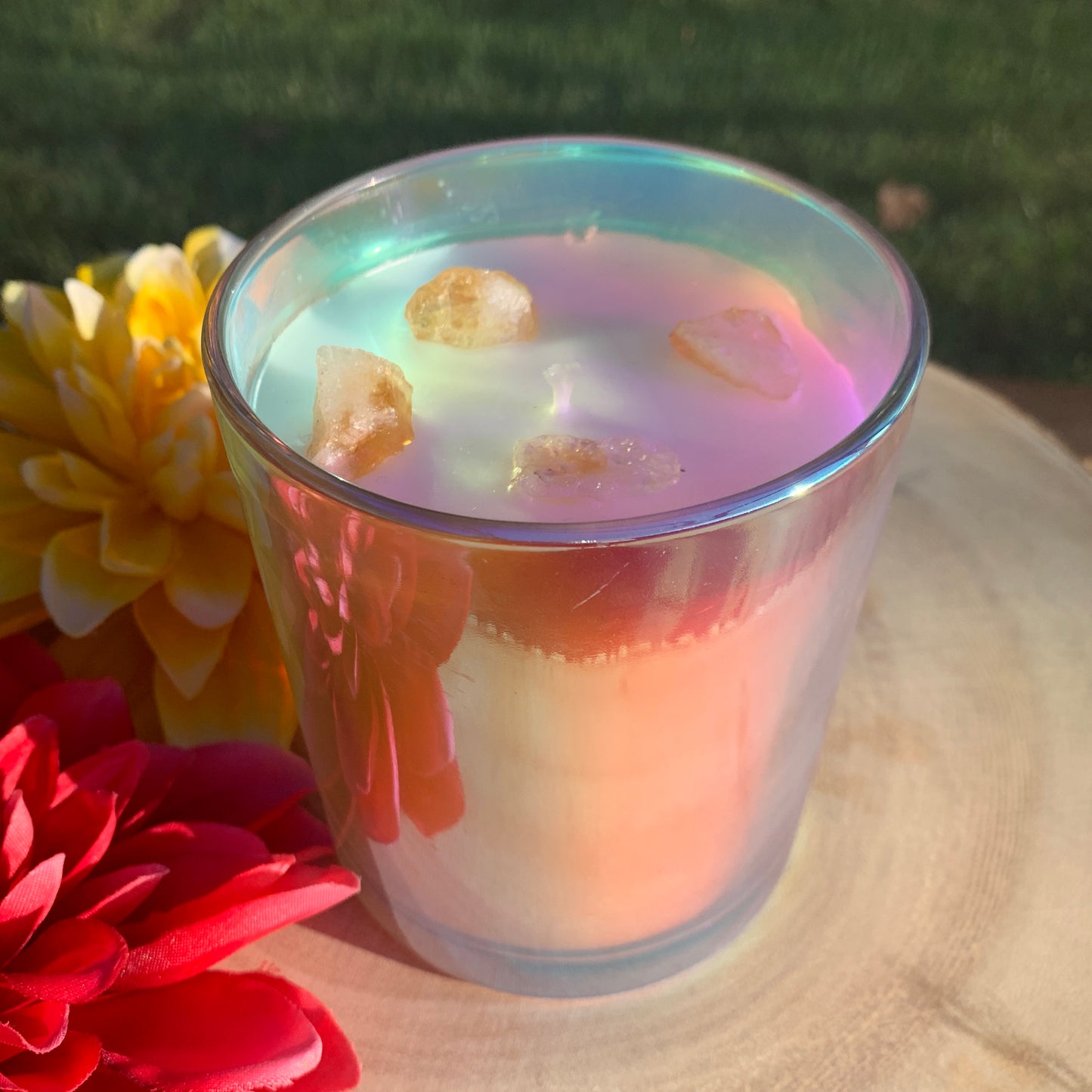 Custom Scented Crystal Candle - The Fairy Dust Jar