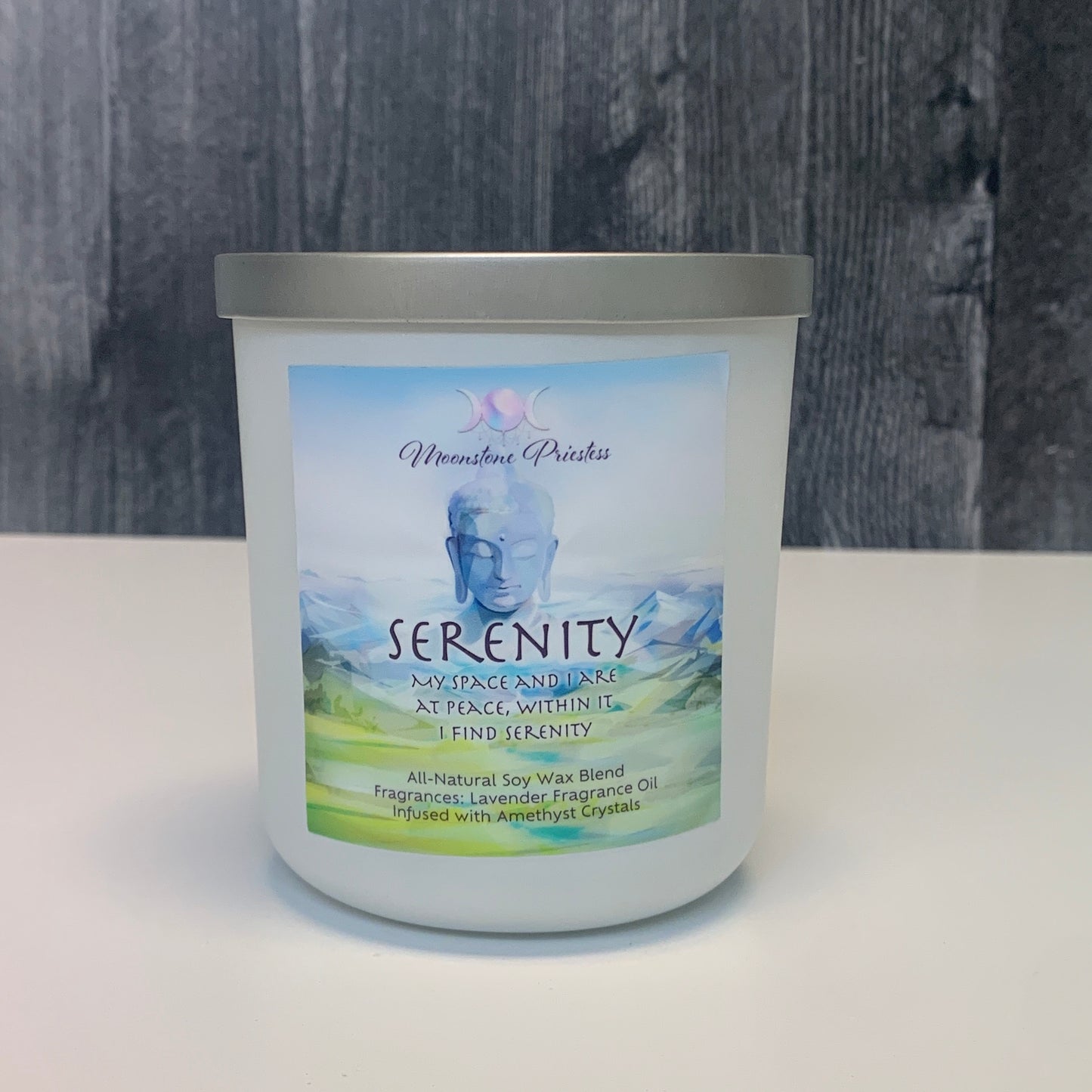 Amethyst Crystals Candle