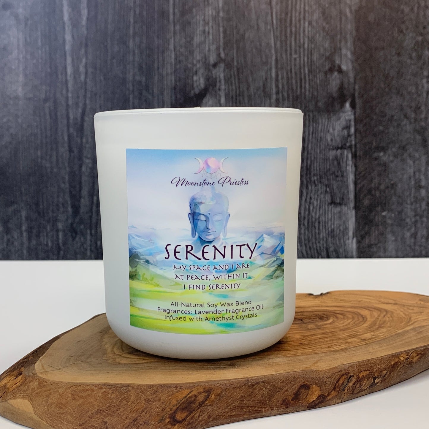 Amethyst Crystals Candle
