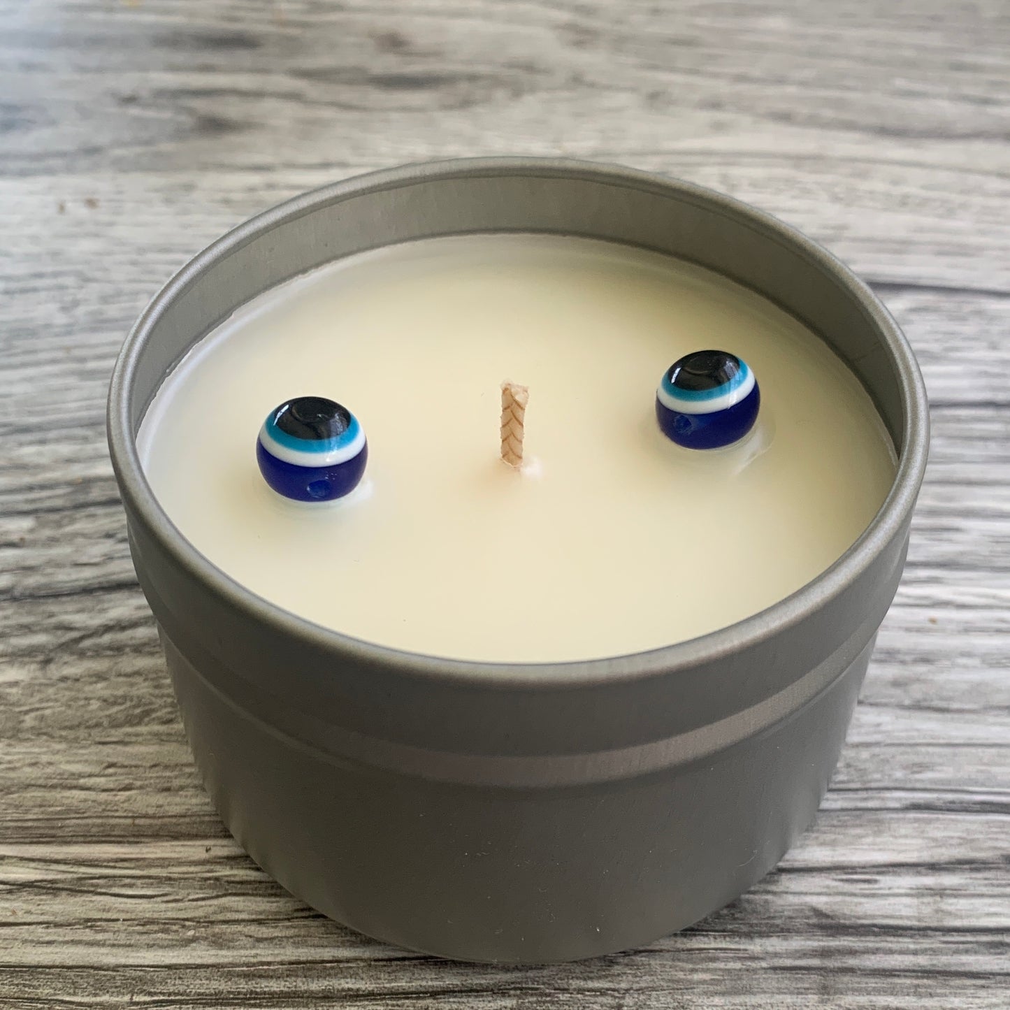 Evil Eye Protection Candle Travel Tin