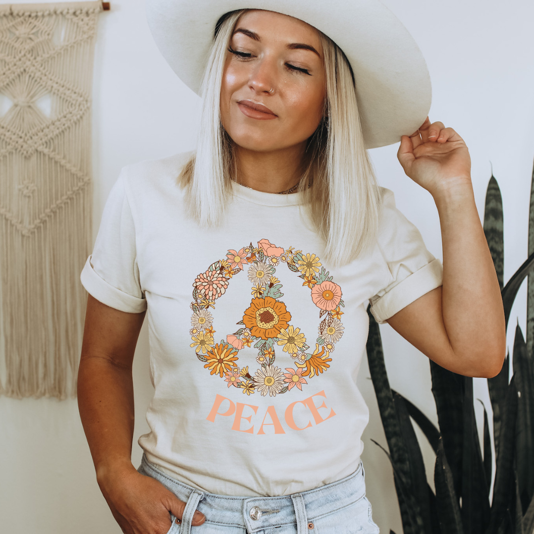 White Peace shirt