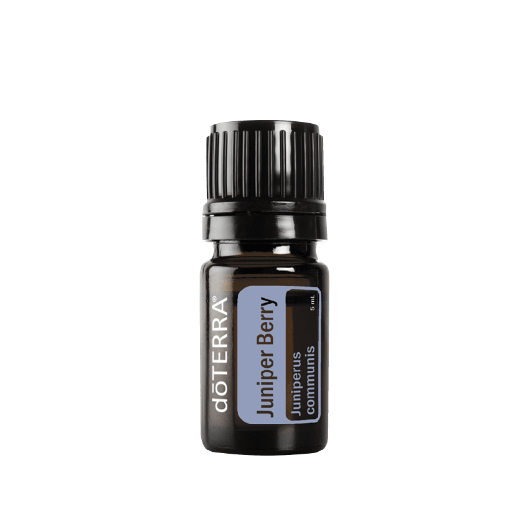 doTERRA Juniper Berry essential oil bottle on a white background