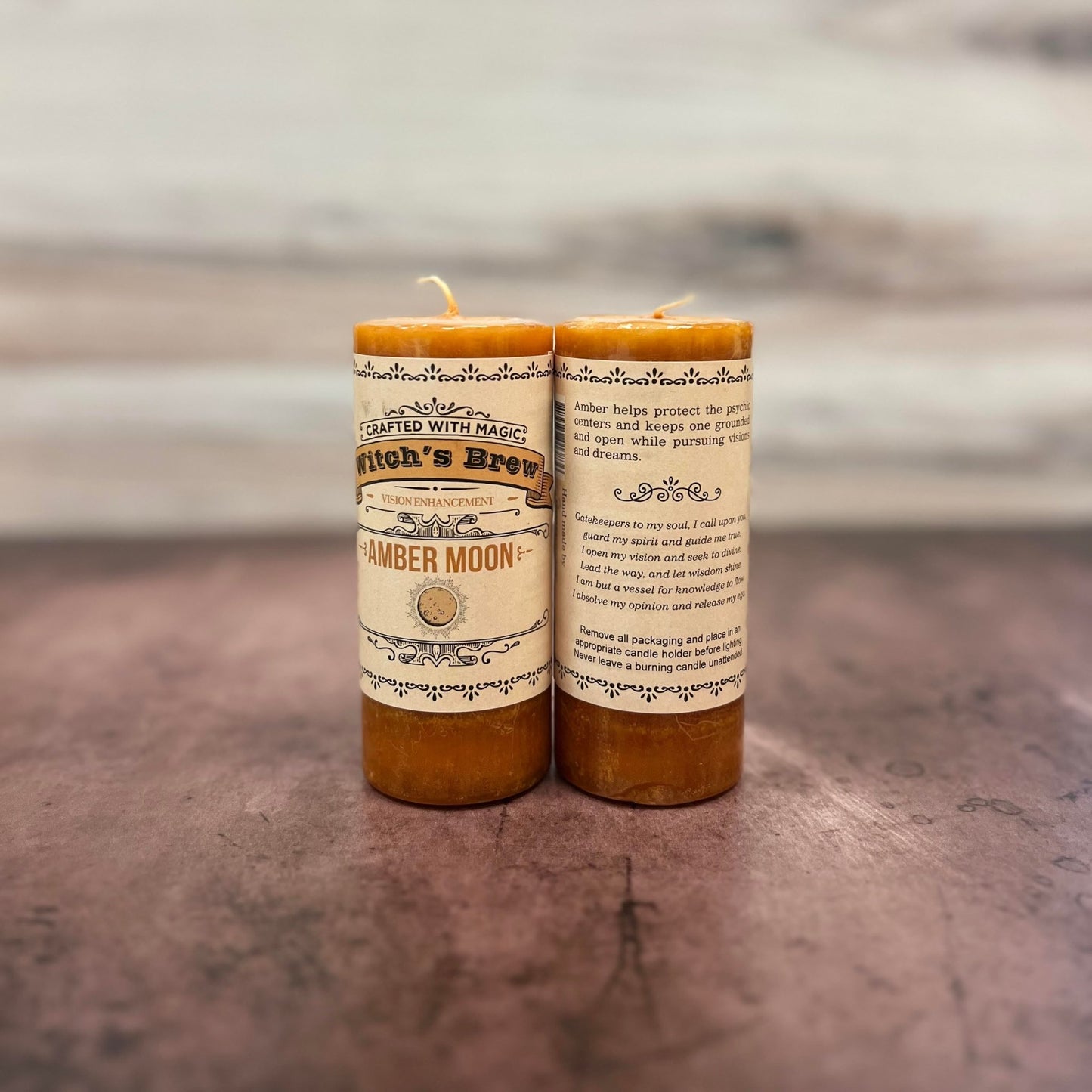 Amber Moon Candle - The Mystical Moon Online Store