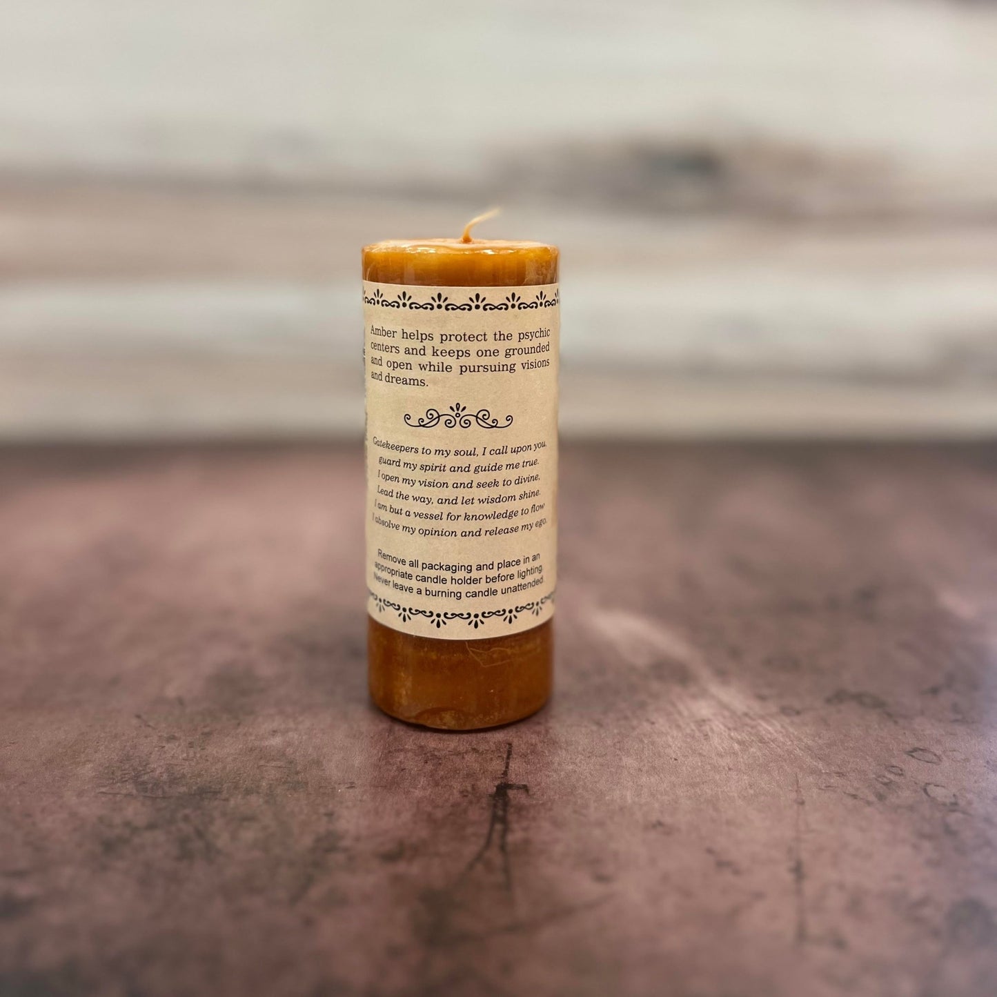 Amber Moon Candle - The Mystical Moon Online Store