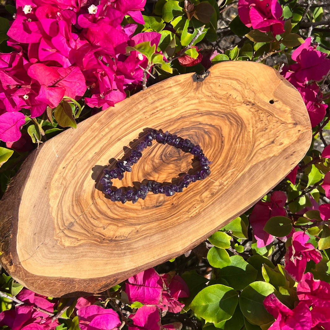 Amethyst Premium Grade Chip Bracelet