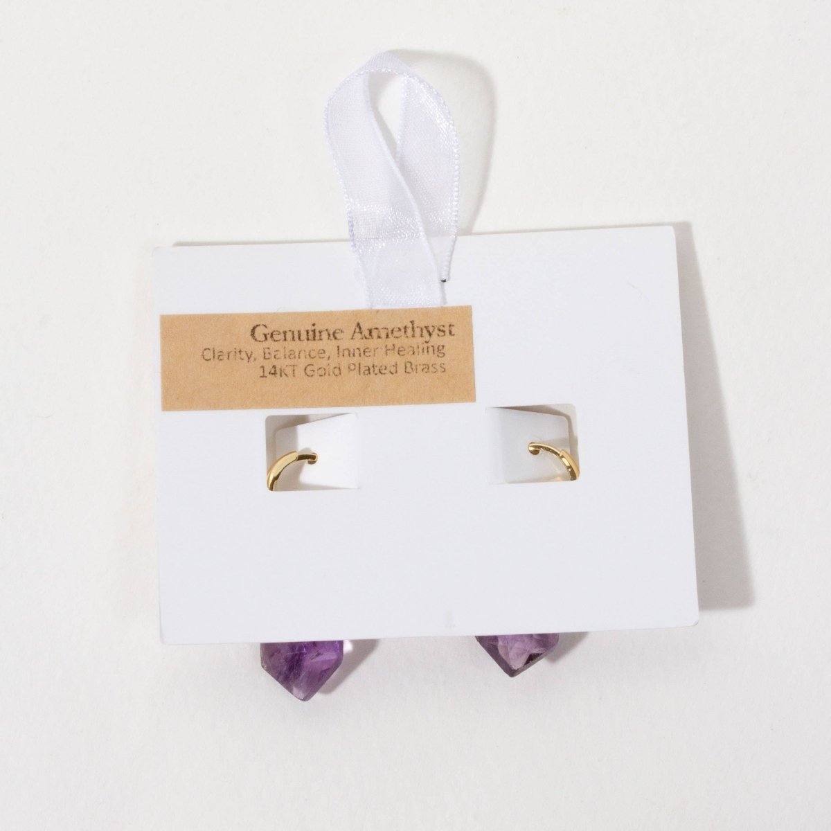 Amethyst Aura Huggie Hoop Earrings - The Mystical Moon Online Store
