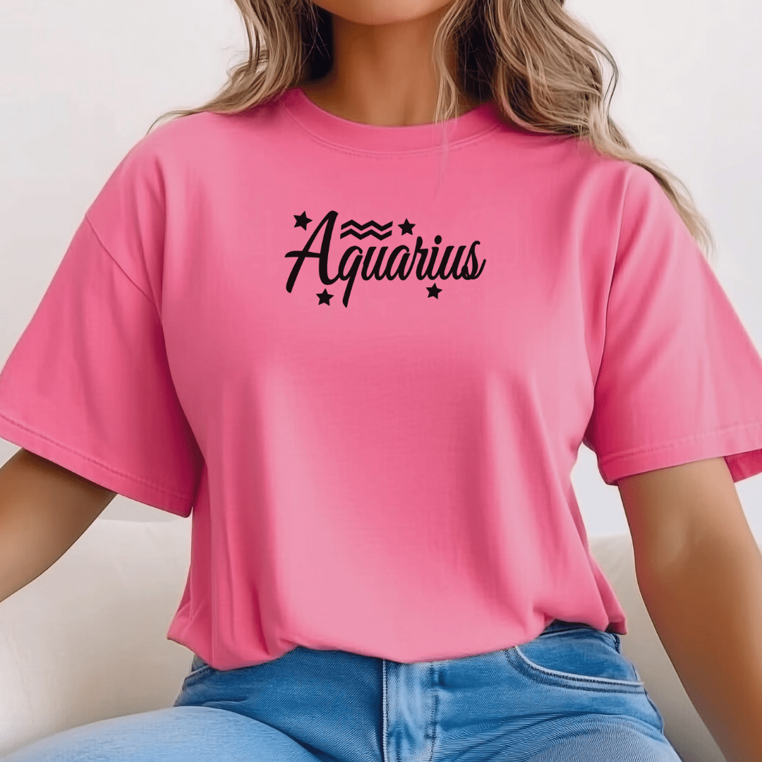 Aquarius Zodiac T-Shirt - The Mystical Moon Online Store