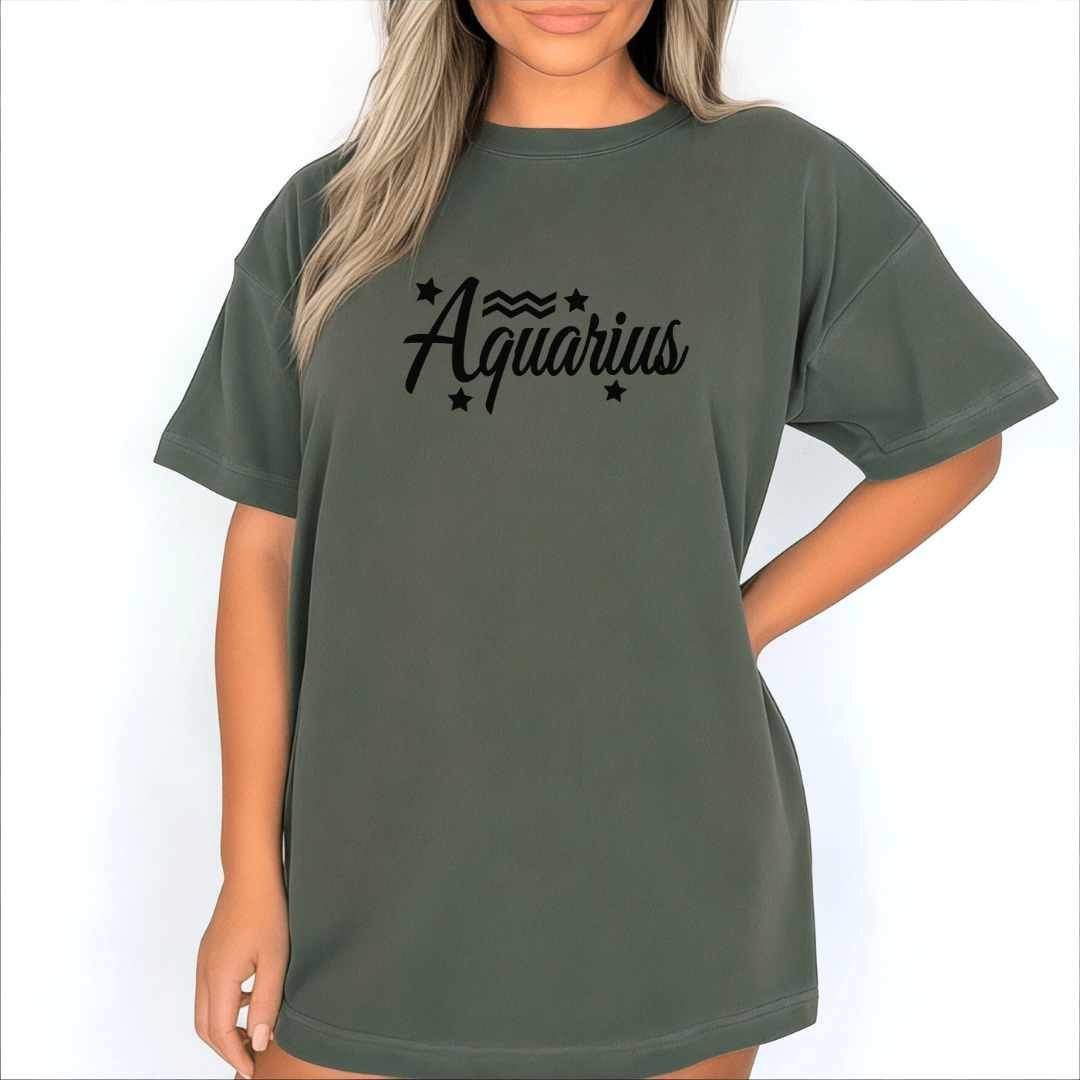 Aquarius Zodiac T-Shirt - The Mystical Moon Online Store