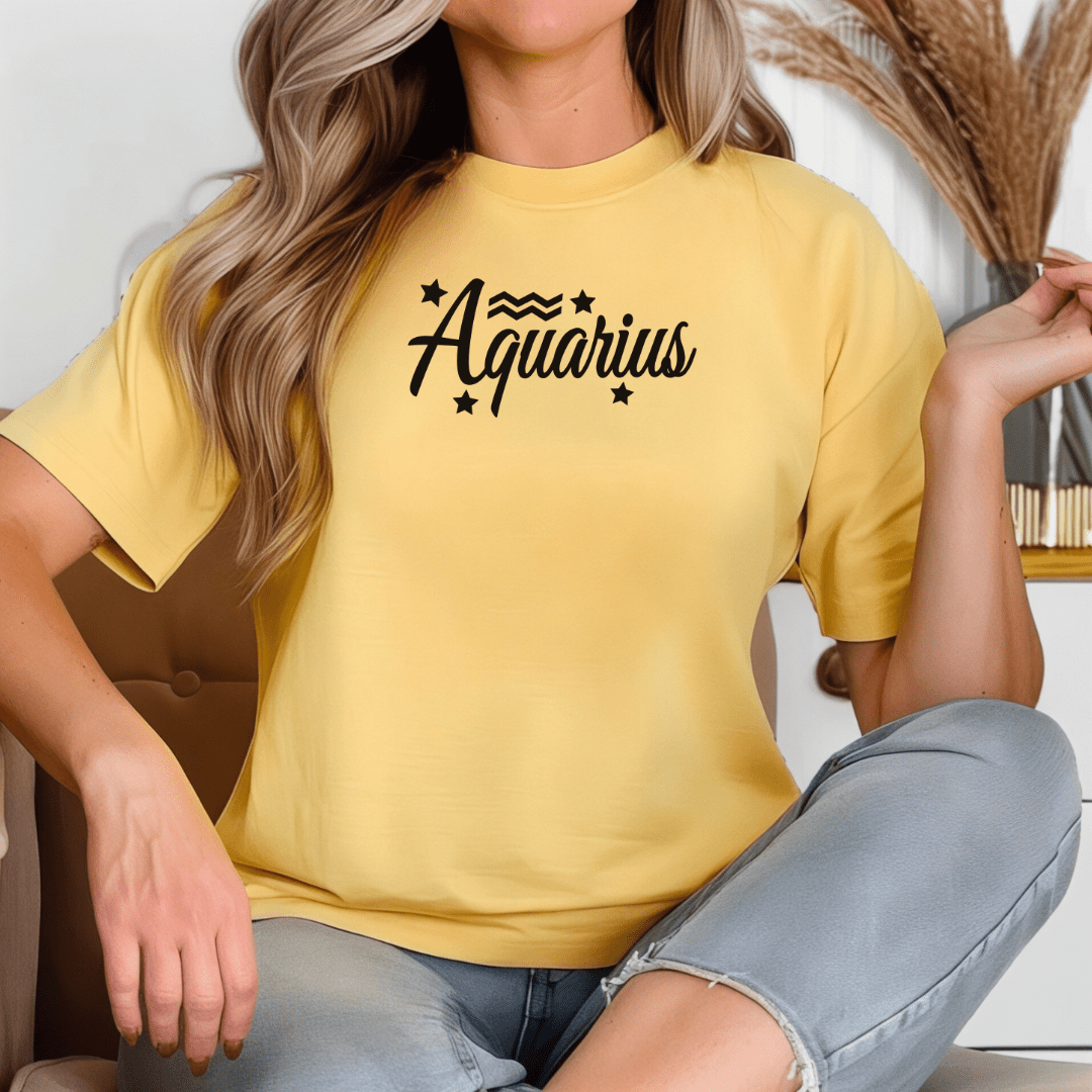 Aquarius Zodiac T-Shirt - The Mystical Moon Online Store