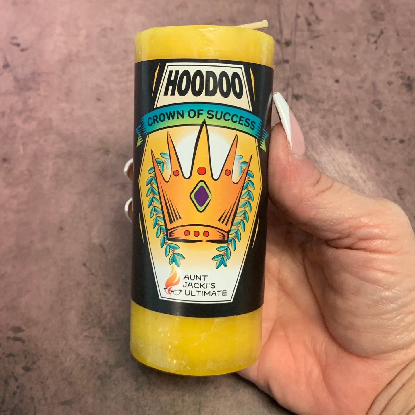 Aunt Jacki's Hoodoo Crown of Success Candle - The Mystical Moon Online Store