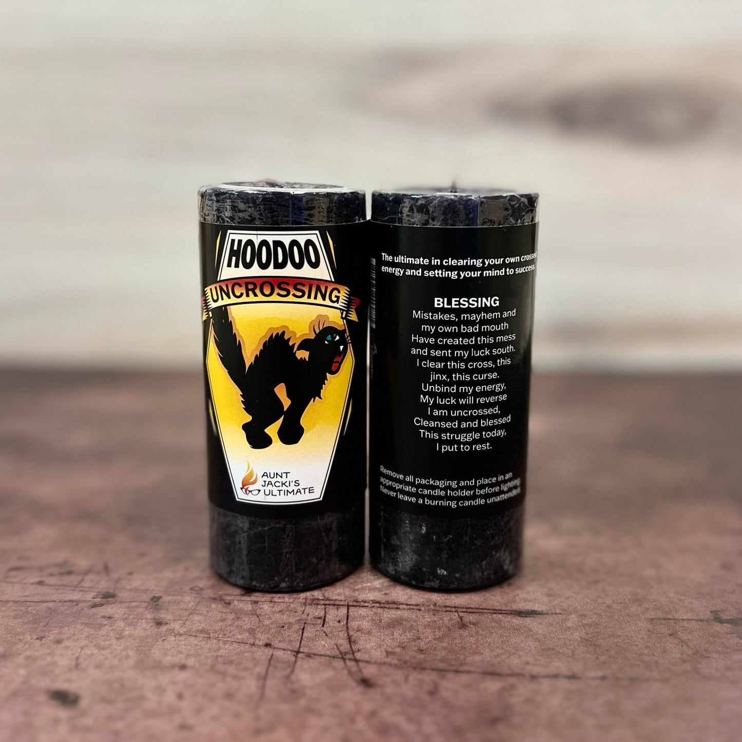 Aunt Jacki's Hoodoo Uncrossing Candle - The Mystical Moon Online Store