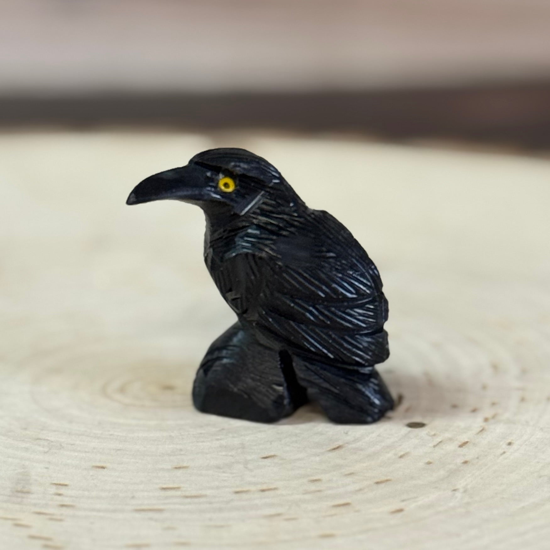 Black Onyx Raven Statue - The Mystical Moon Online Store