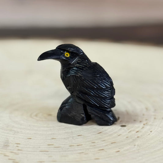 Black Onyx Raven Statue - The Mystical Moon Online Store