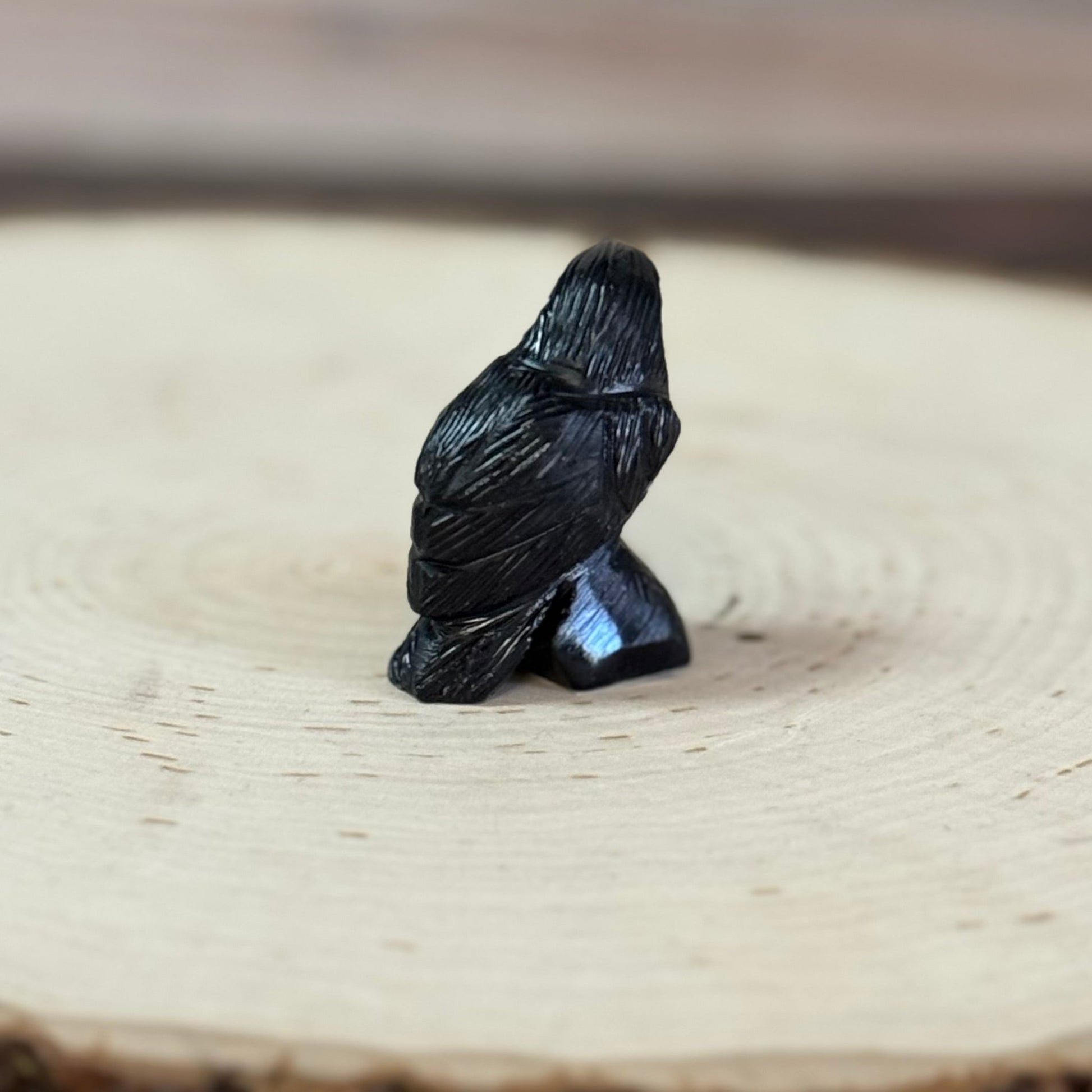 Black Onyx Raven Statue - The Mystical Moon Online Store