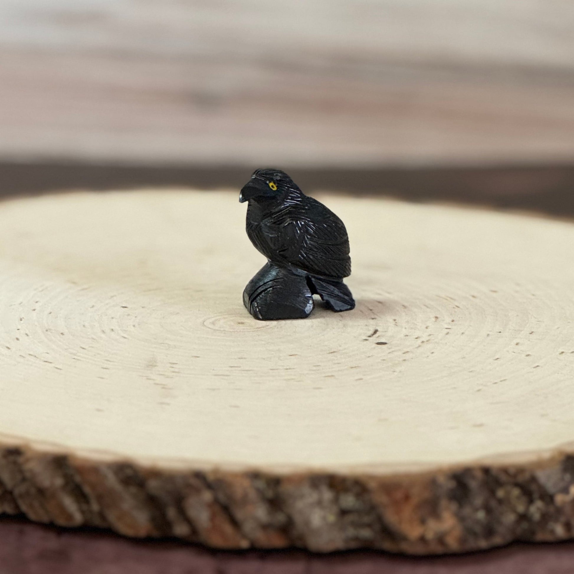 Black Onyx Raven Statue - The Mystical Moon Online Store