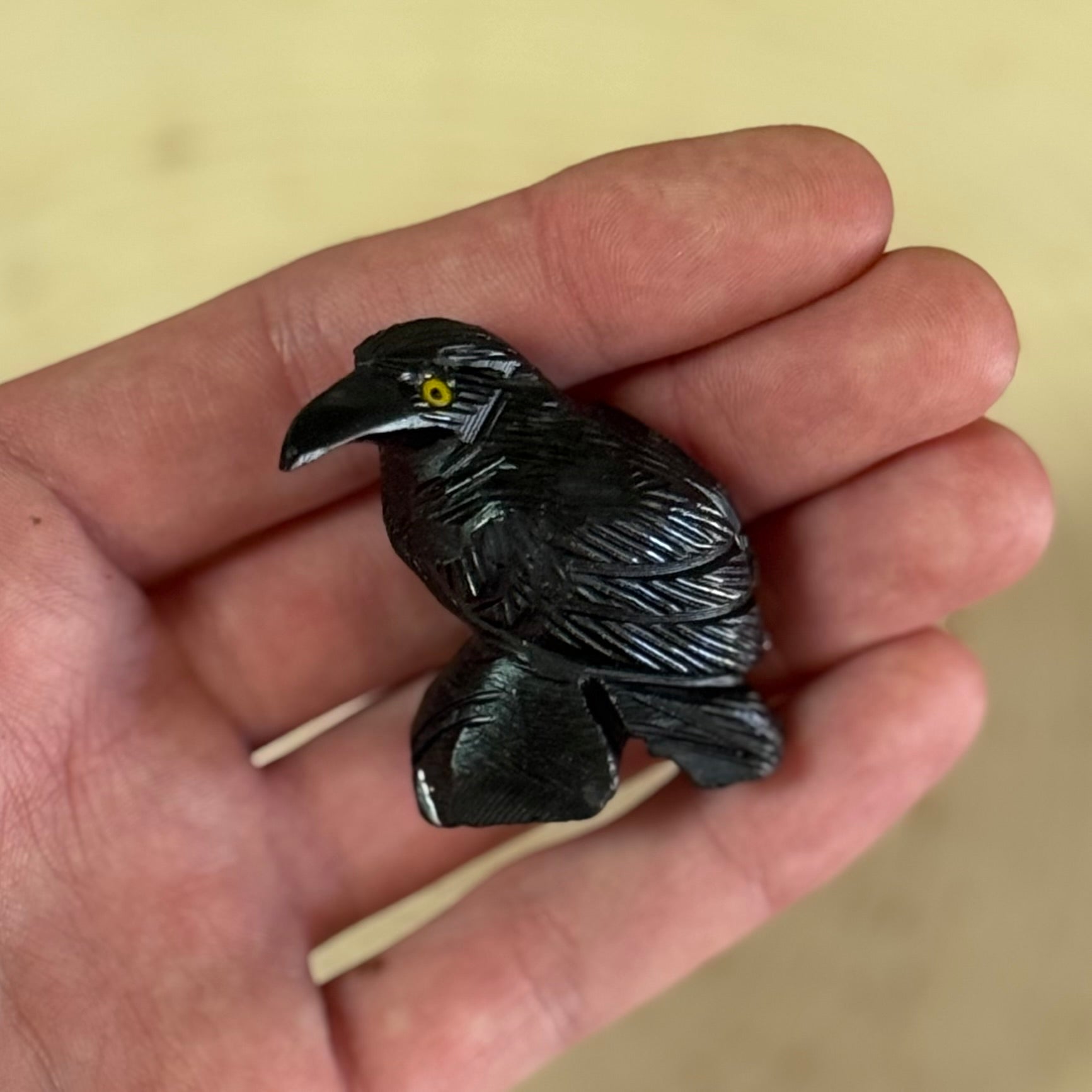 Black Onyx Raven Statue - The Mystical Moon Online Store