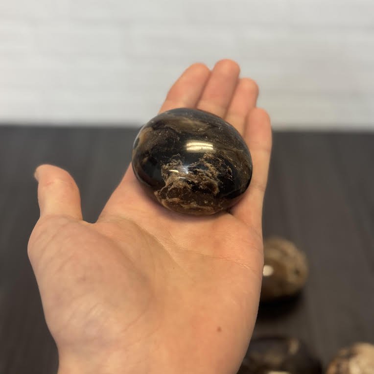 Black Opal Palm Stones - The Mystical Moon Online Store