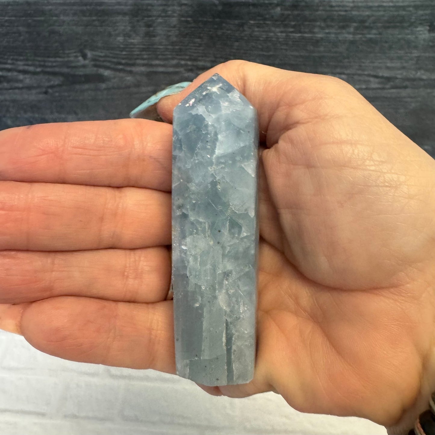 Blue Calcite Tower 18 - The Mystical Moon Online Store