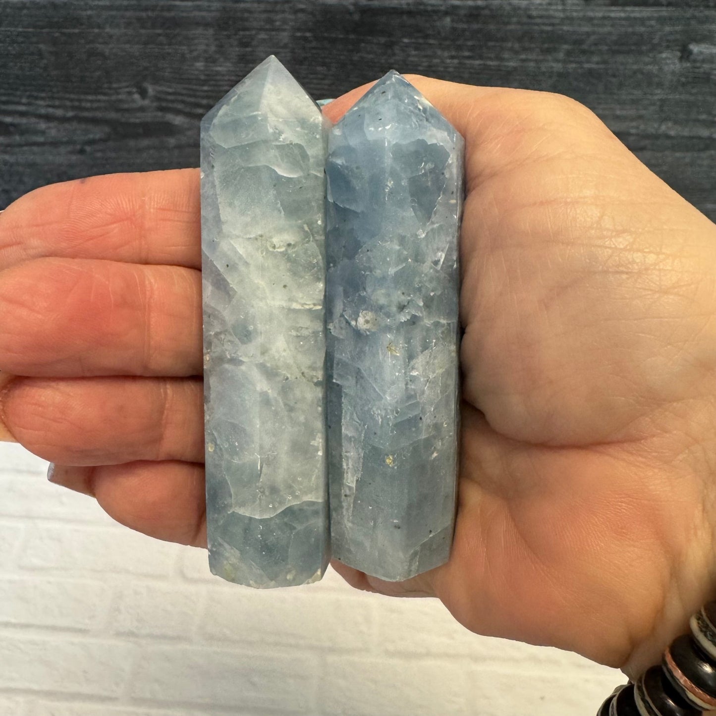 Blue Calcite Tower 18 - The Mystical Moon Online Store