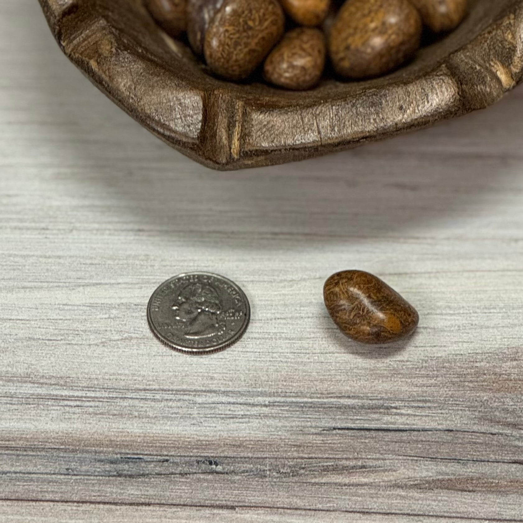 Calligraphy Stone Tumbled - The Mystical Moon Online Store