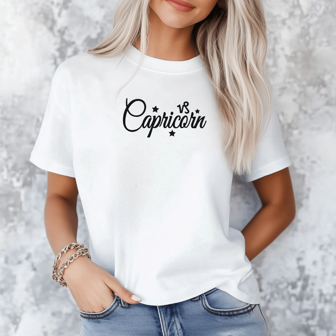 Capricorn Zodiac T-Shirt - The Mystical Moon Online Store