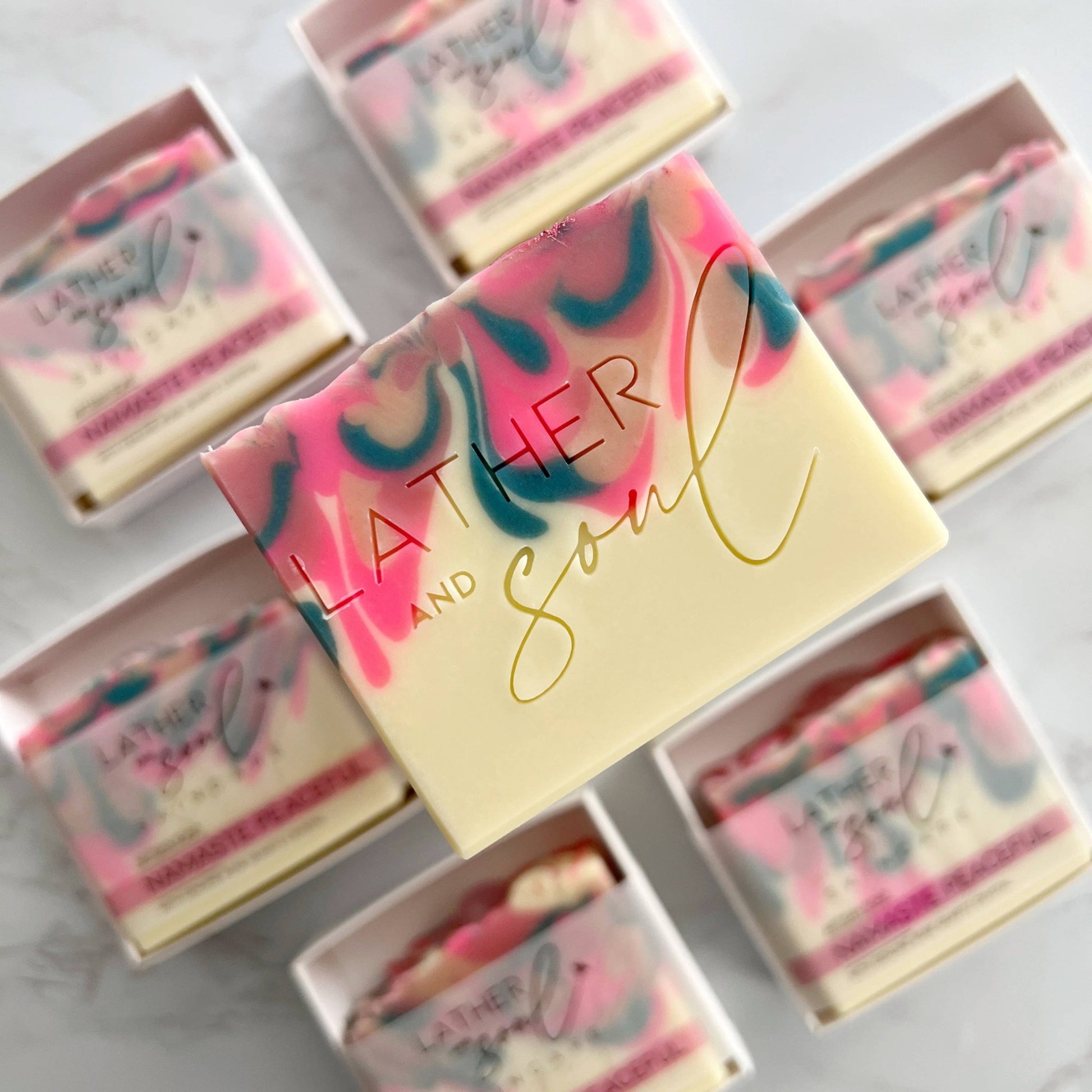 Crystal Soap - Namaste Peaceful | Rose Quartz - The Mystical Moon Online Store