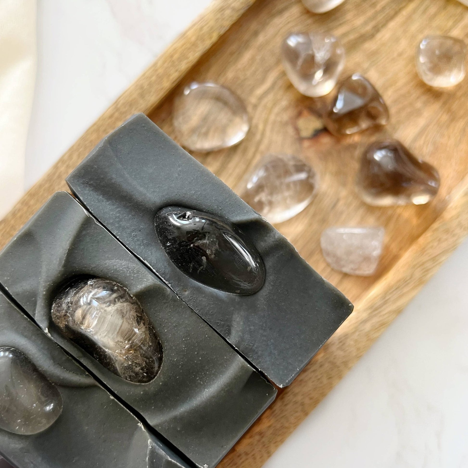 Crystal Soap - Namaste Protected | Smoky Quartz - The Mystical Moon Online Store