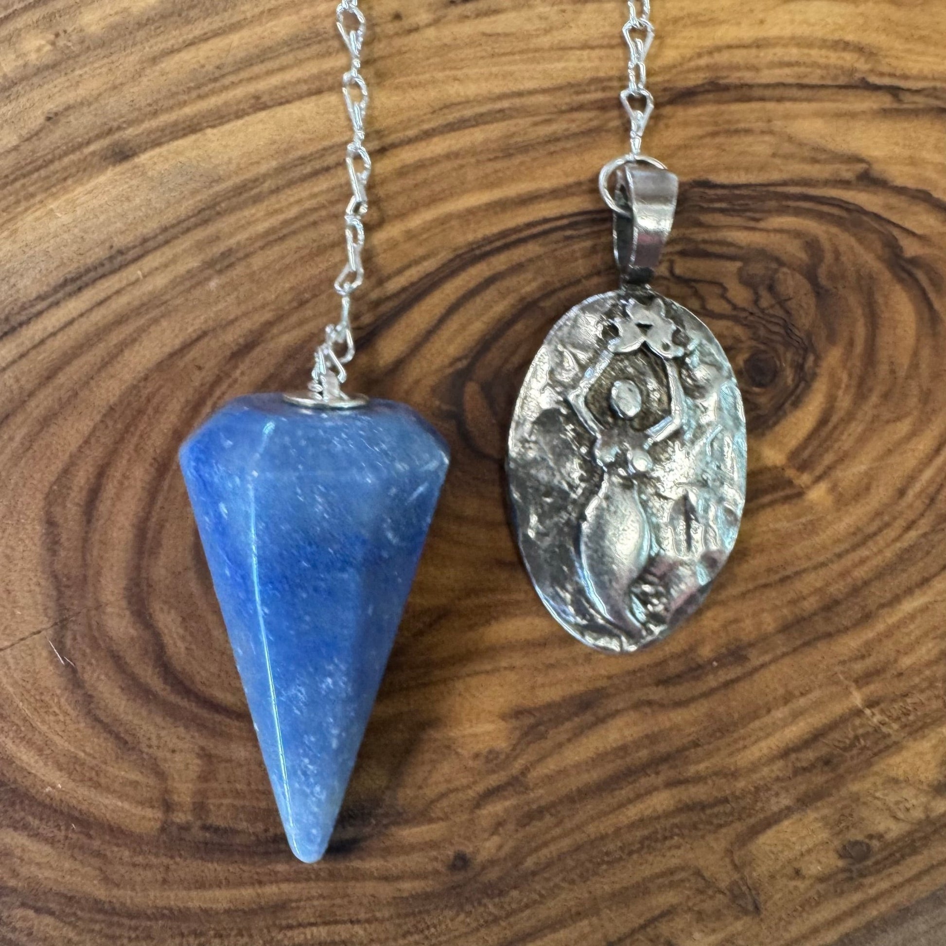 Dumortierite Goddess Pendulum - The Mystical Moon Online Store