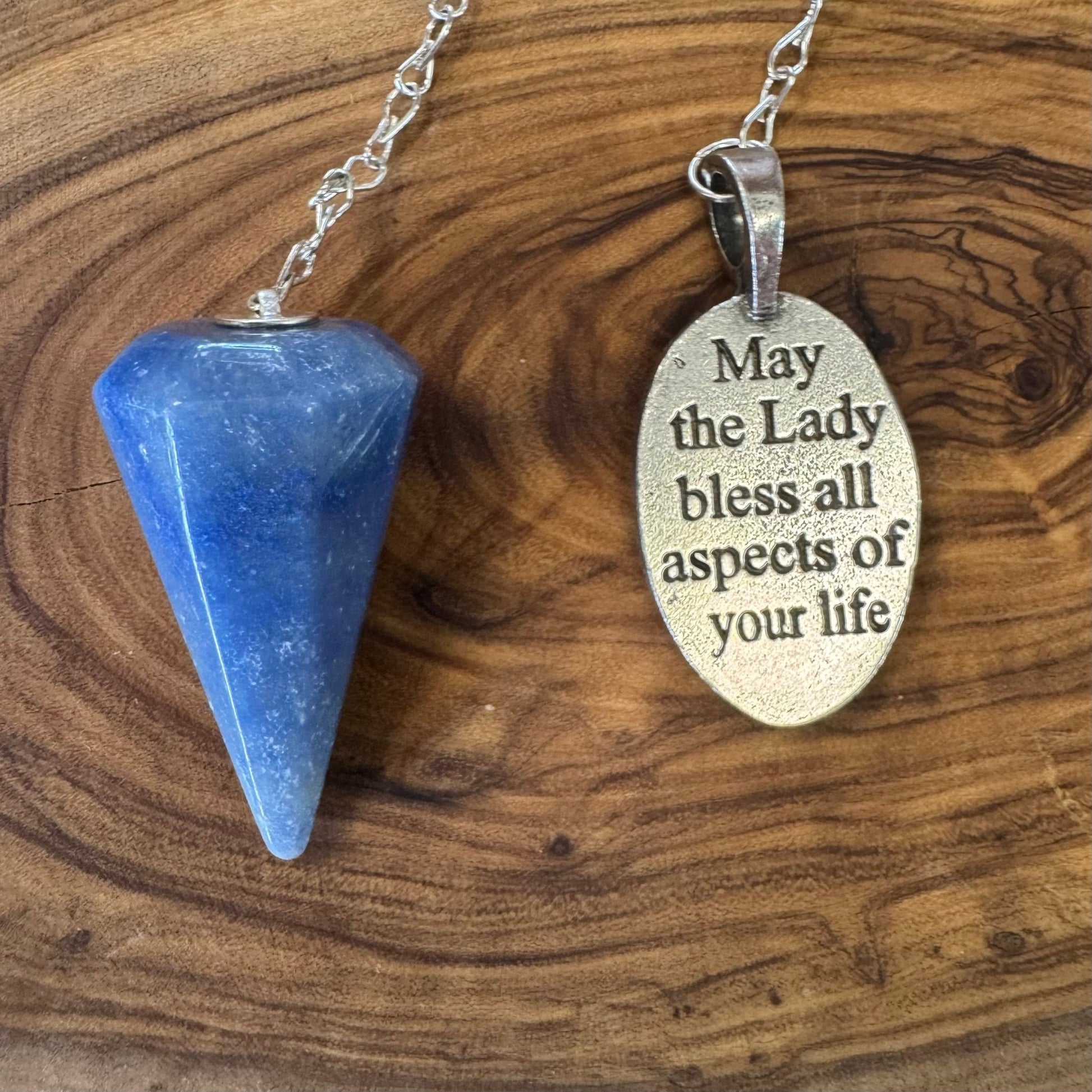 Dumortierite Goddess Pendulum - The Mystical Moon Online Store