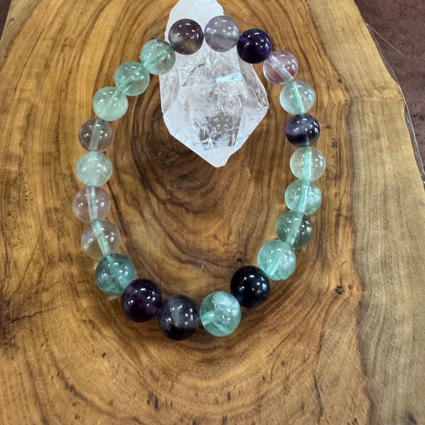 Fluorite Beaded Bracelet 8mm - The Mystical Moon Online Store