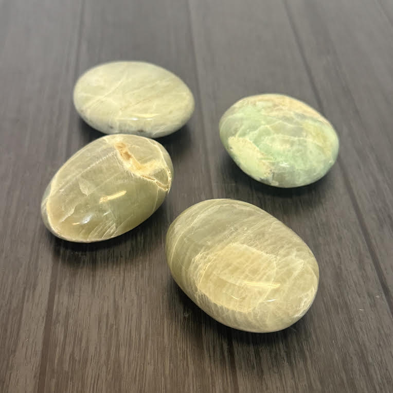 Garnierite (Green Moonstone) Palm Stones - The Mystical Moon Online Store