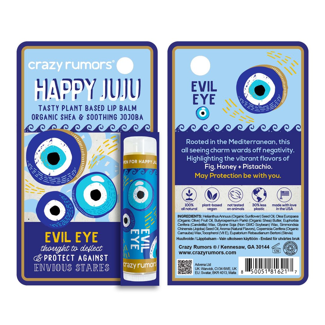 Happy Juju Evil Eye Lip Balm by Crazy Rumors - The Mystical Moon Online Store