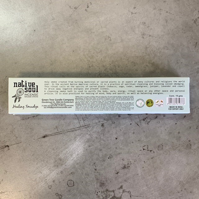 Healing Smudge Incense Sticks 15 gram - The Mystical Moon Online Store