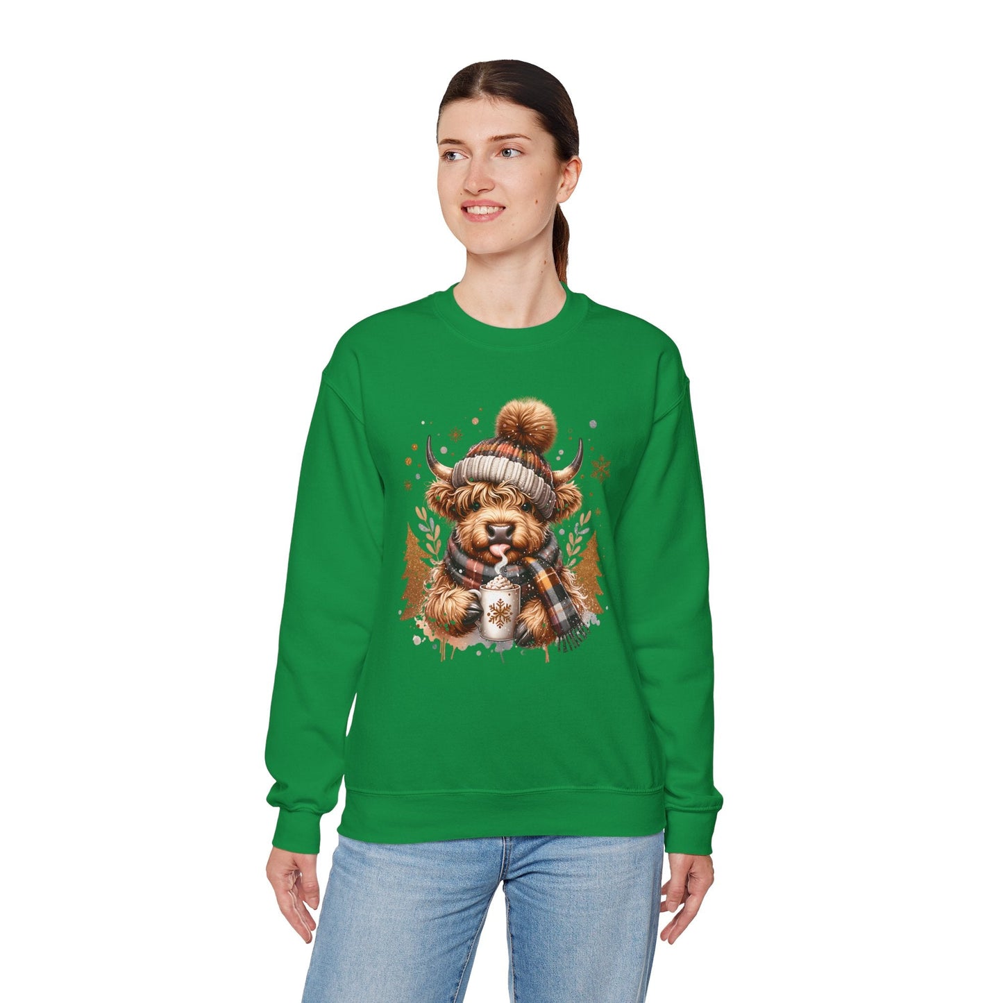 Highland Cozy Vibes Cow Sweatshirt - The Mystical Moon Online Store