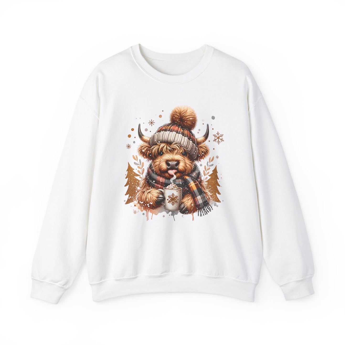 Highland Cozy Vibes Cow Sweatshirt - The Mystical Moon Online Store