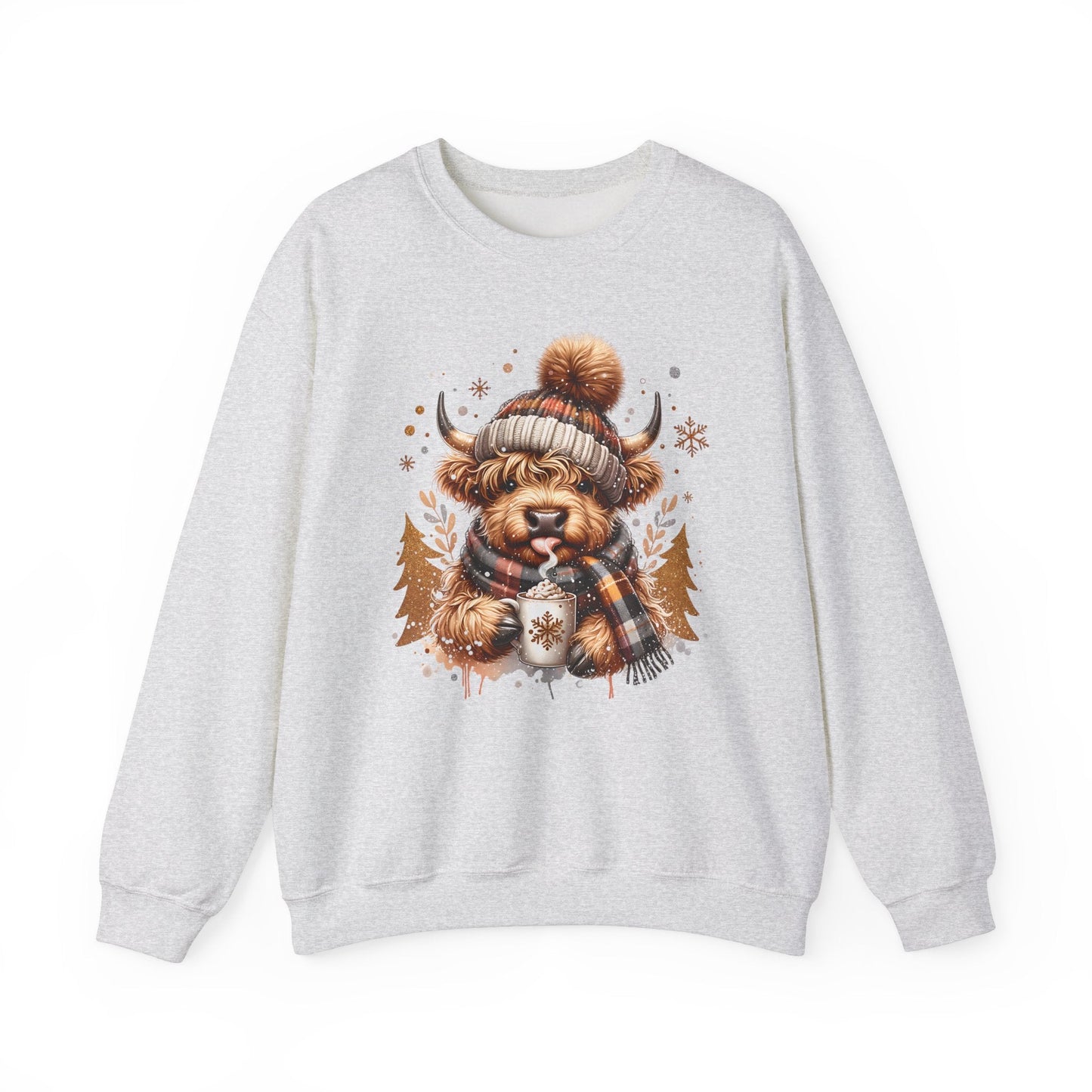 Highland Cozy Vibes Cow Sweatshirt - The Mystical Moon Online Store
