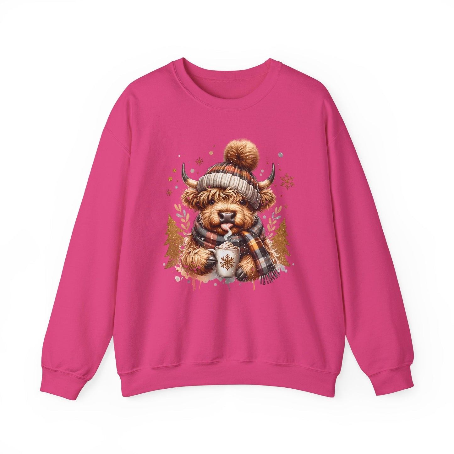 Highland Cozy Vibes Cow Sweatshirt - The Mystical Moon Online Store