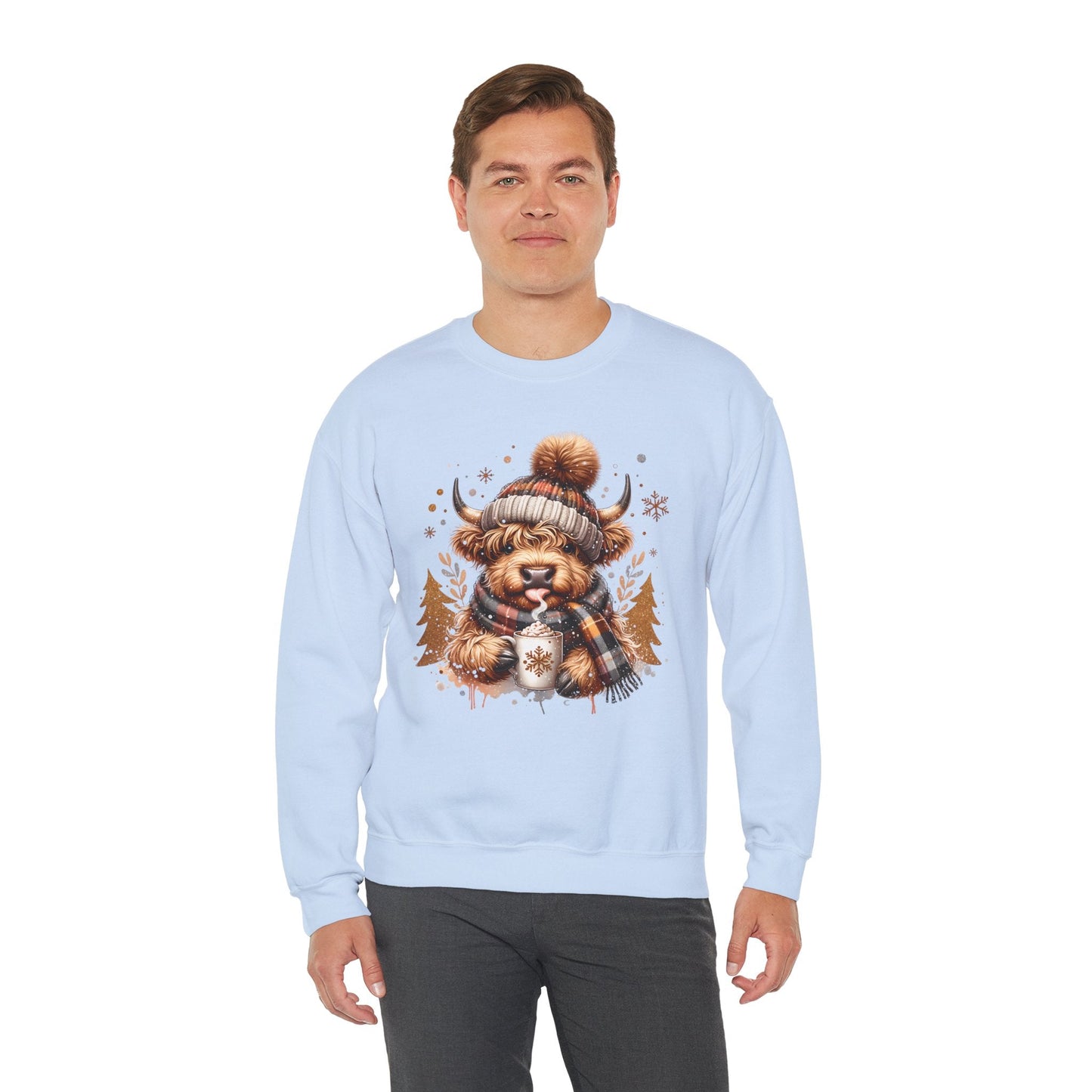 Highland Cozy Vibes Cow Sweatshirt - The Mystical Moon Online Store