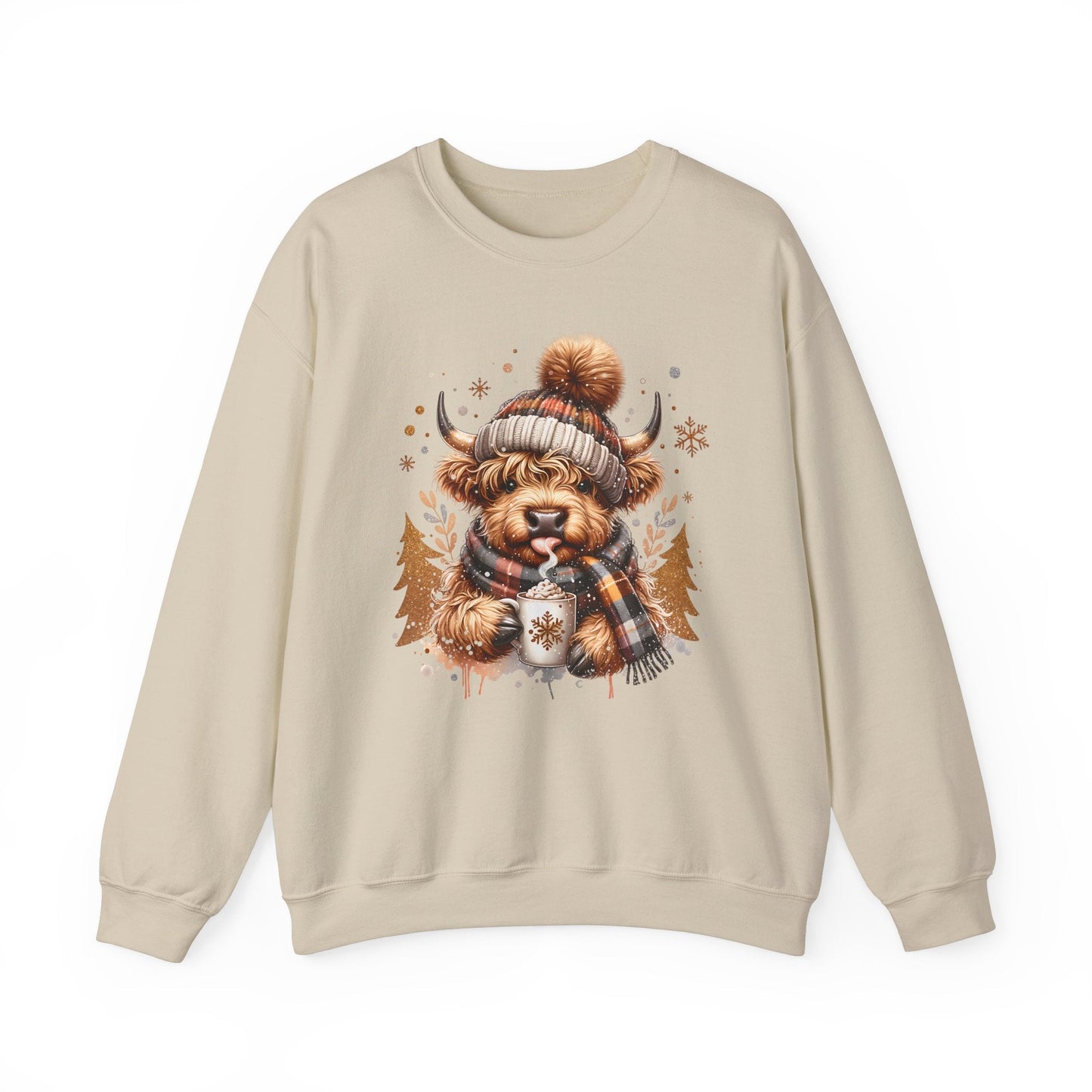 Highland Cozy Vibes Cow Sweatshirt - The Mystical Moon Online Store