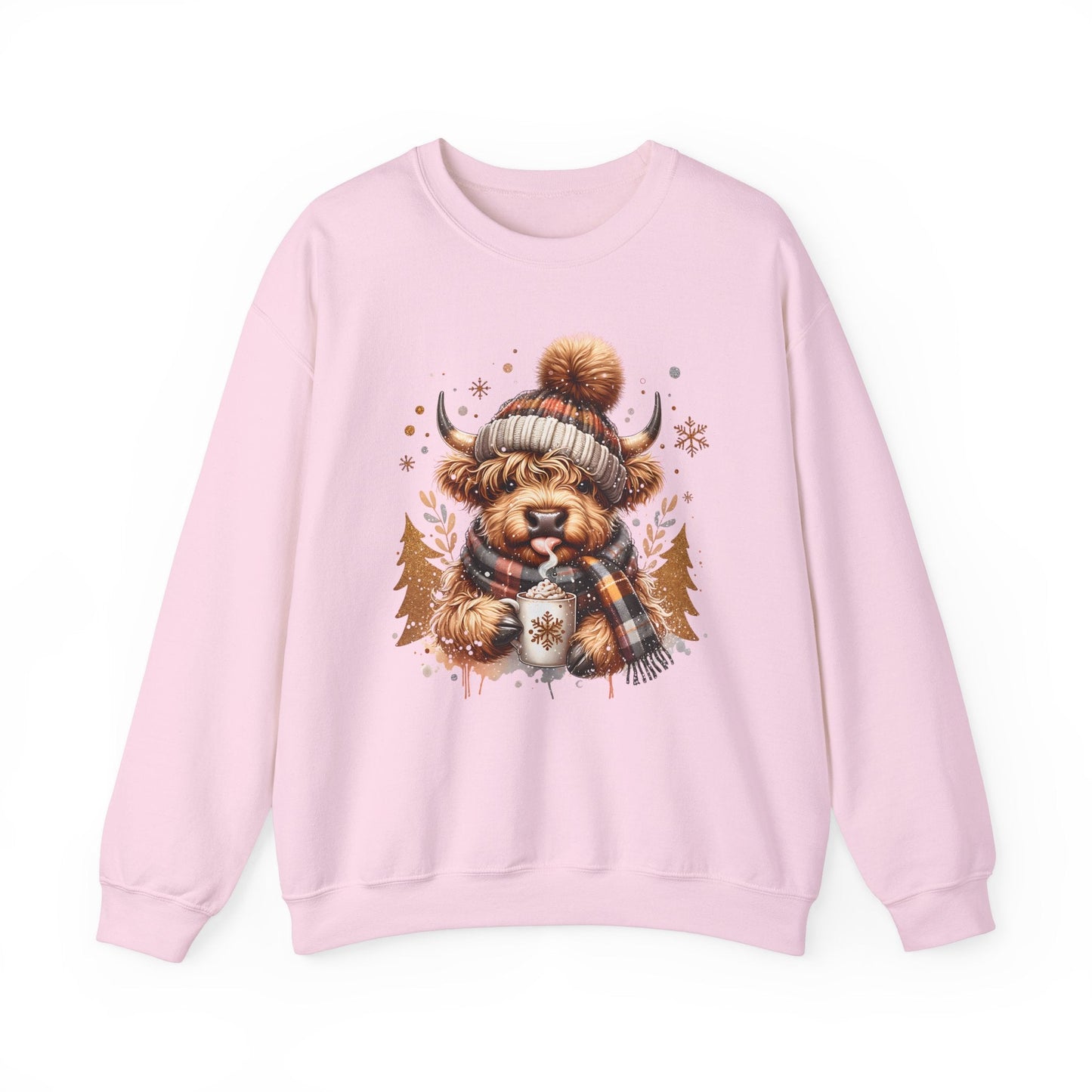 Highland Cozy Vibes Cow Sweatshirt - The Mystical Moon Online Store